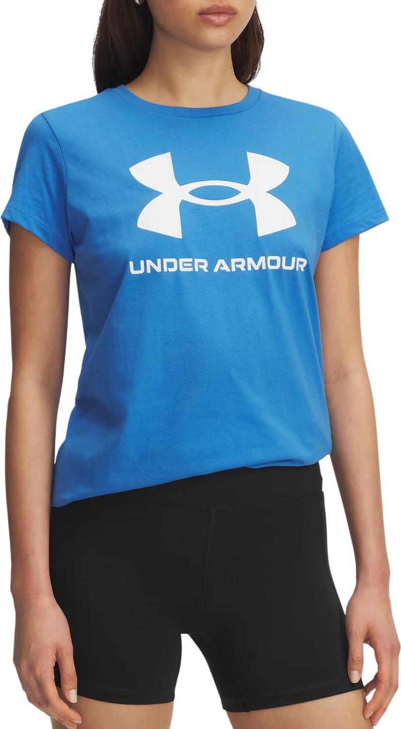 T-shirt Under Armour Rival Logo Short Sleeve T-Shirt Blå | 1356305-402