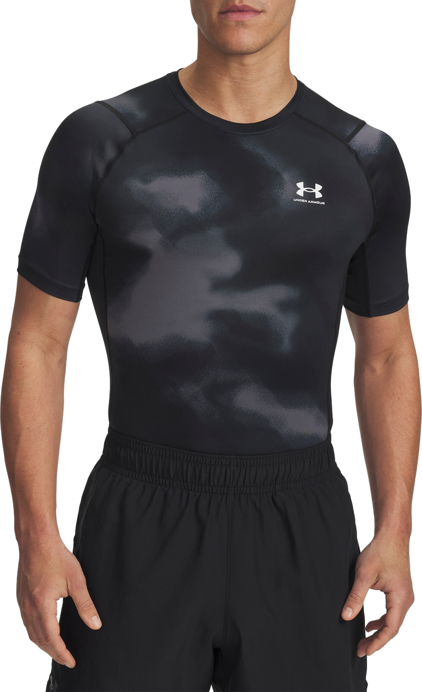T-shirt Under Armour Under Armour HG Armour Printed Short Sleeve T-Shirt Sort | 1383321-003, 0