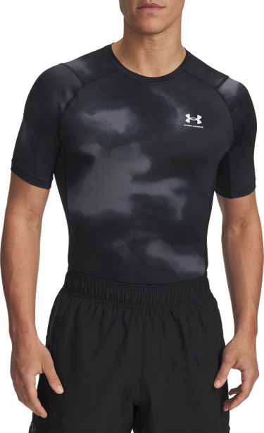 T-shirt Under Armour Under Armour HG Armour Printed Short Sleeve T-Shirt Sort | 1383321-003, 0