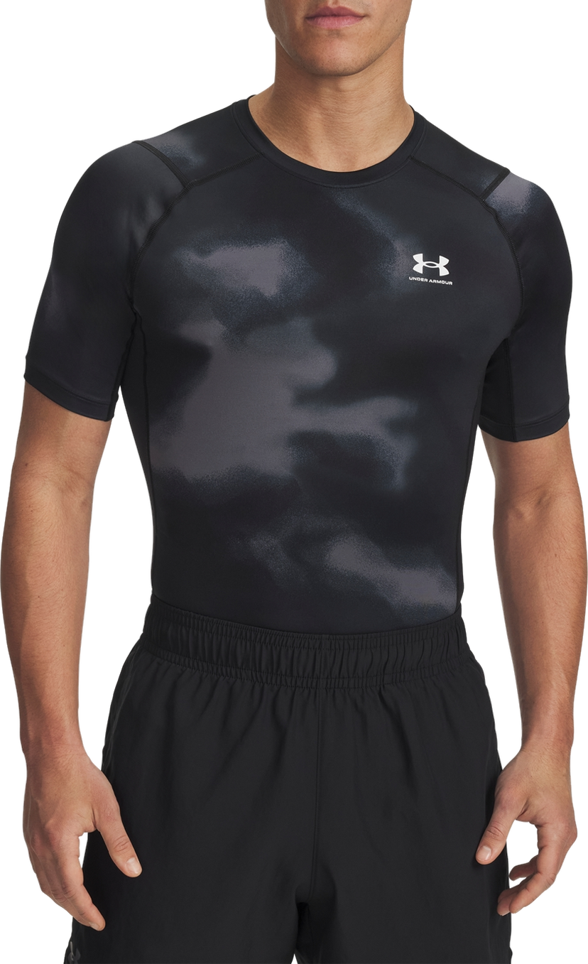 T-shirt Under Armour Under Armour HG Armour Printed Short Sleeve T-Shirt Sort | 1383321-003