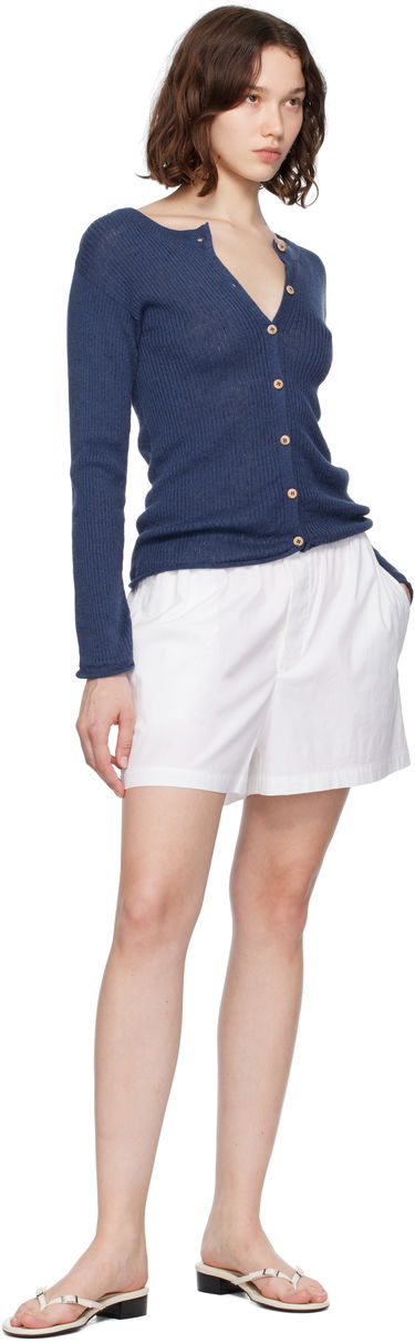 Sweater Baserange Baserange Ribbed Knit Cardigan Blå | KDRC-LI-SU25, 3