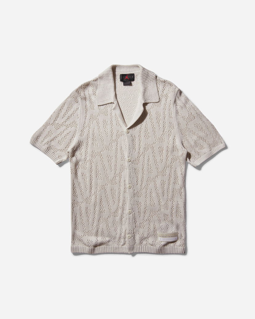 Skjorte Jordan Shooting Short Sleeve Shirt Beige | HF0534-030