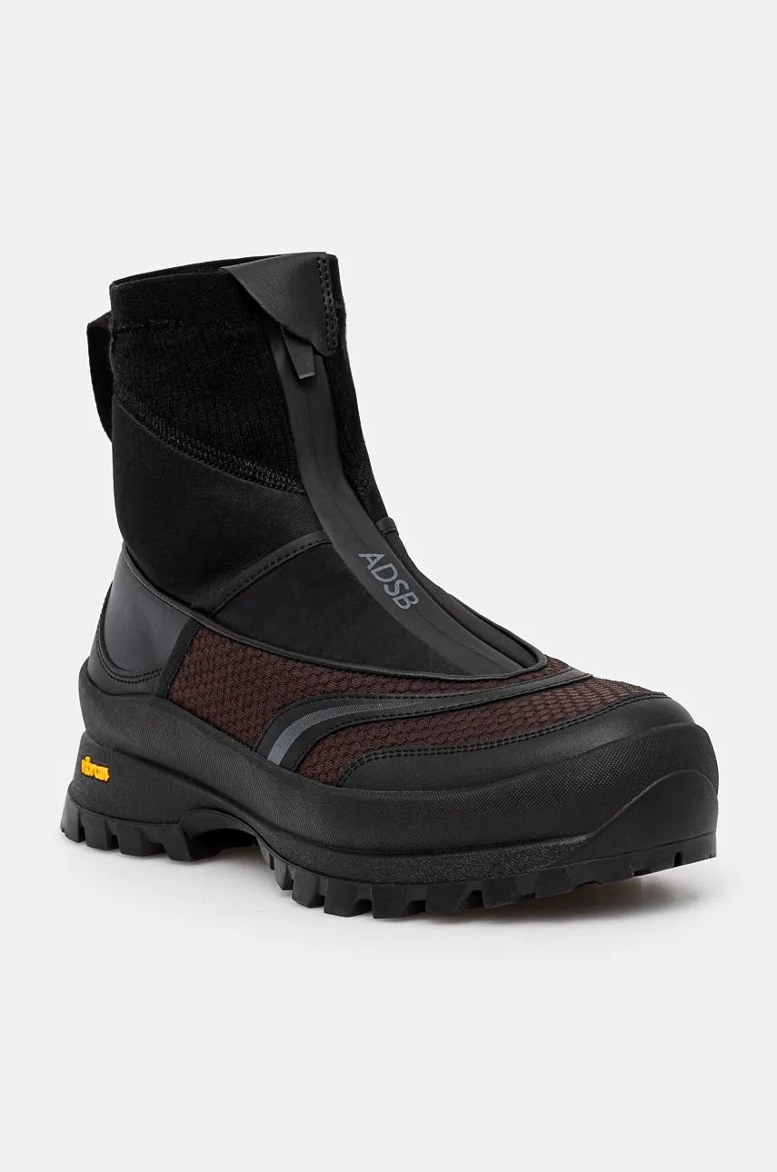Sneakers og sko Andersson Bell Mattio Zip-Up Trainer Sort | aaa387u, 0
