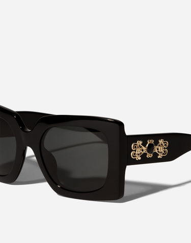 Solbriller Dolce & Gabbana Filigrana Acetate Sunglasses New Arrivals Onesize Sort | VG4525VP1879V000, 3