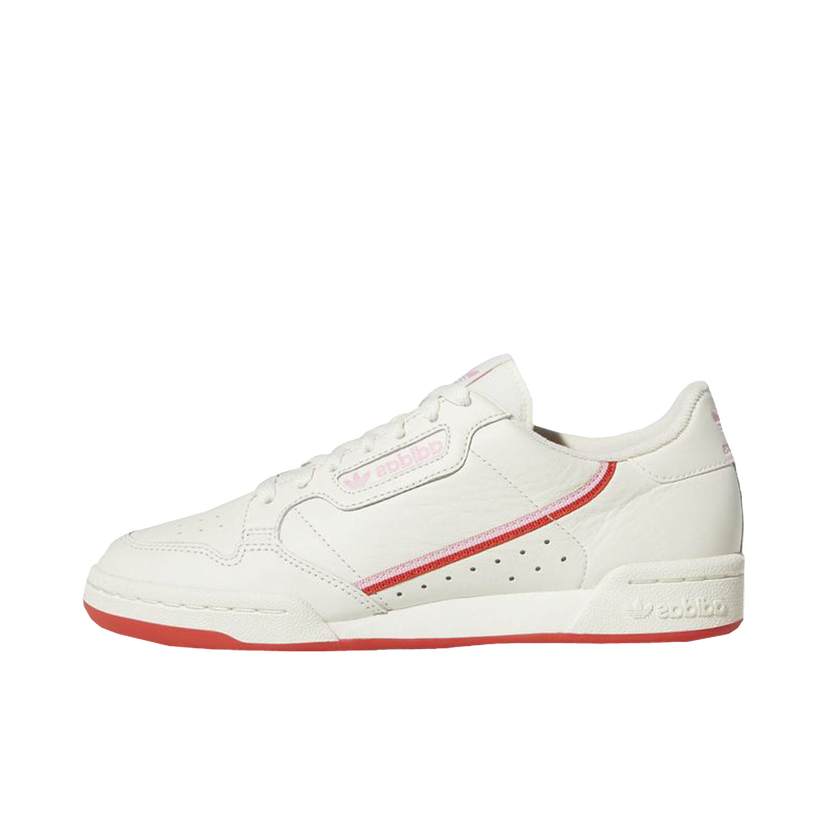 Sneakers og sko adidas Originals Continental 80 Off White Active Red W Hvid | EE3831