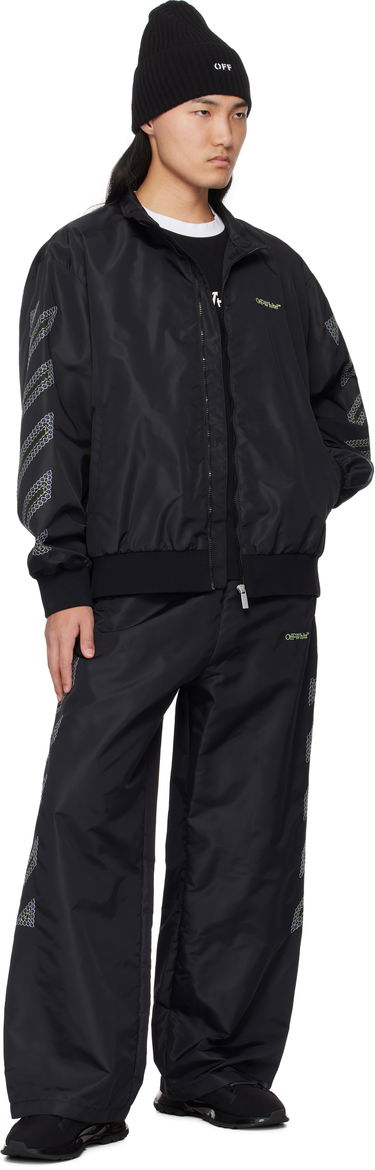 Joggingbukser Off-White Diag Outl Nylon Faille Track Pants Sort | OMCJ038S25FAB0011050, 3