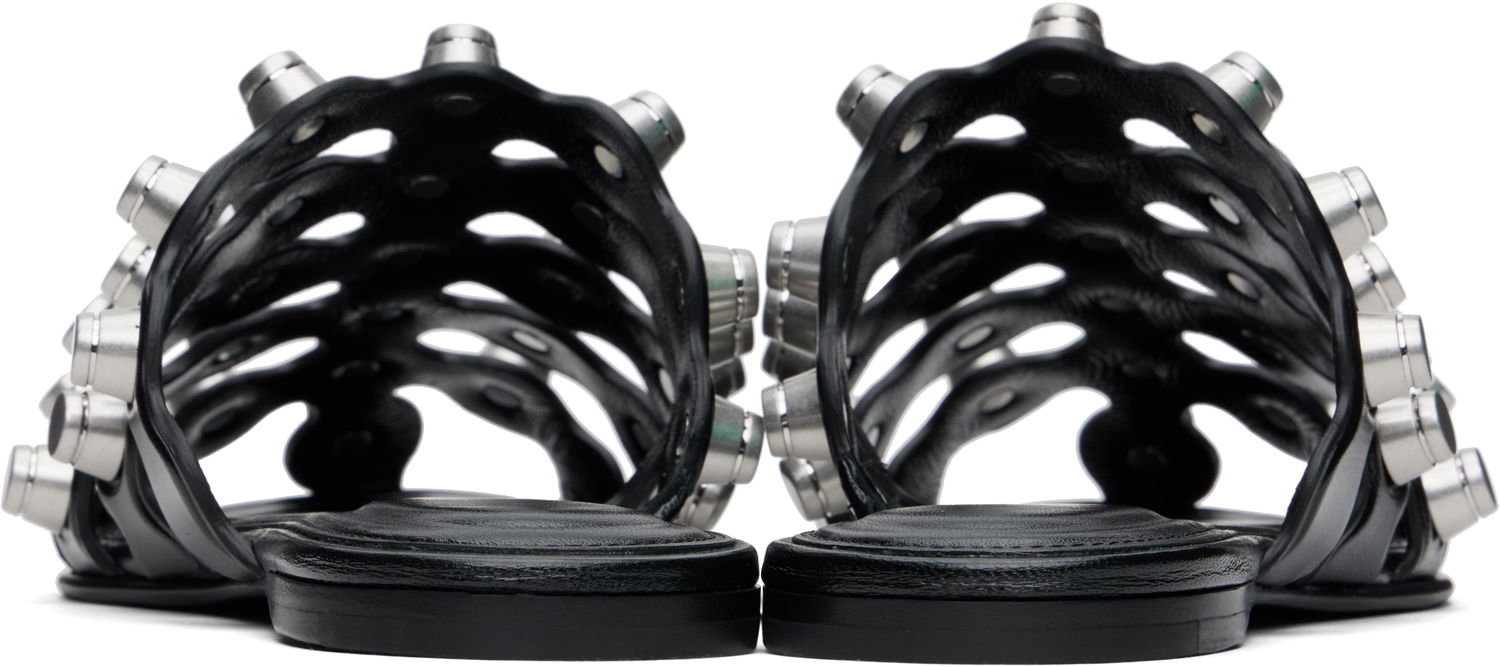 Sneakers og sko Alexander Wang Alexander Wang Rexa Cage Slide Sandals Sort | 30125M014, 1
