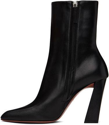 Skopleje Amina Muaddi Amina Muaddi Marine Boots Sort | MARINE BOOTIE BLOCK HEEL NAPPA, 2