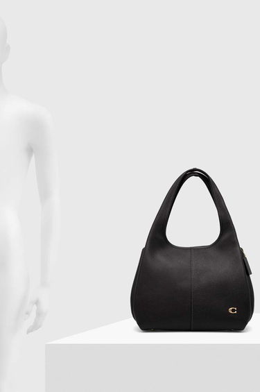 Håndtaske Coach Coach Leather Shoulder Bag Sort | CM544, 5