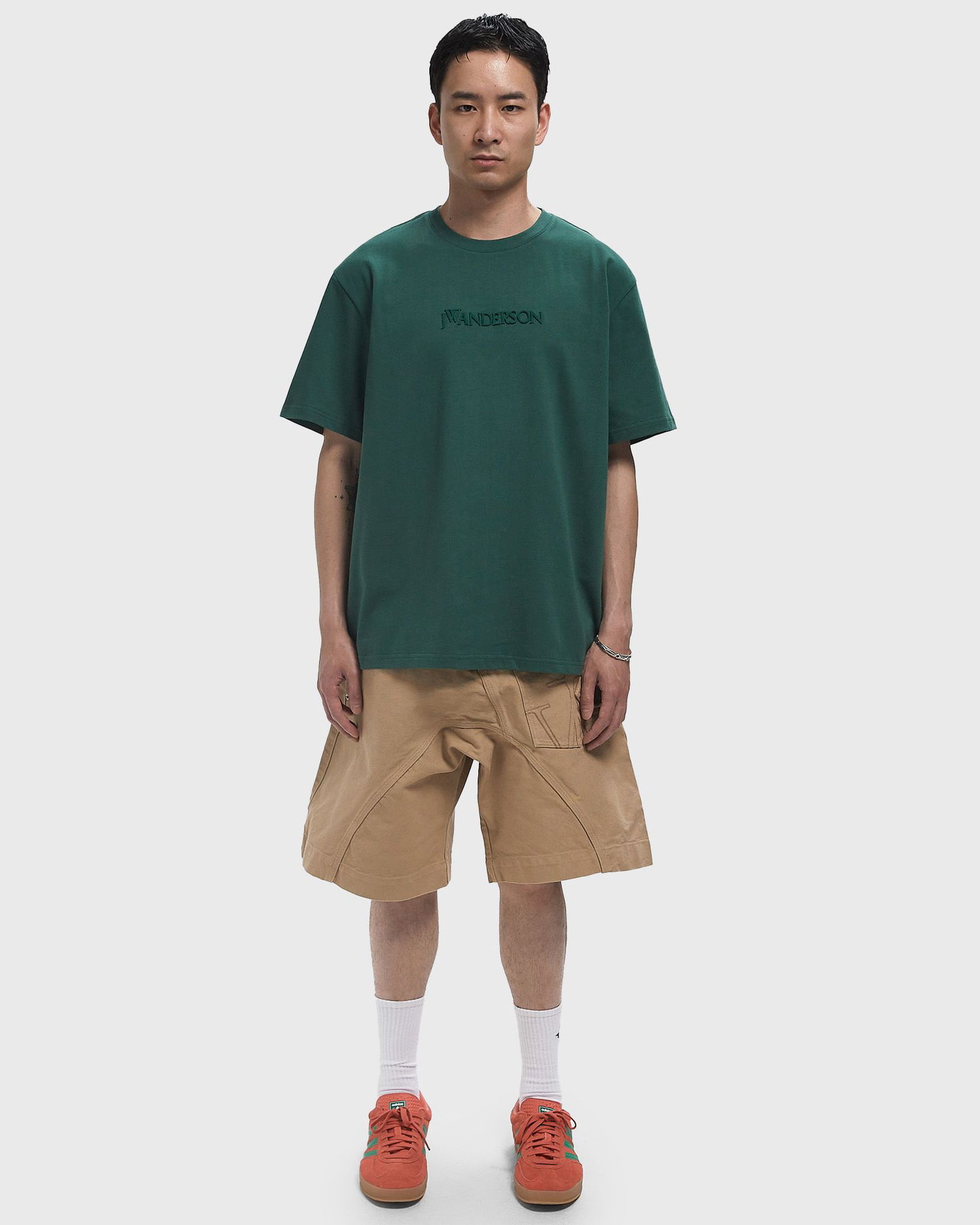 T-shirt JW Anderson JW Anderson Logo Embroidery T-Shirt Grøn | JT0258-PG1510-591, 1