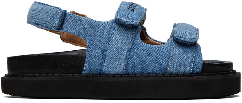 Sneakers og sko ISABEL MARANT Isabel Marant Madee Denim Sandals Sort | 23PSD0023FA-A1B89S