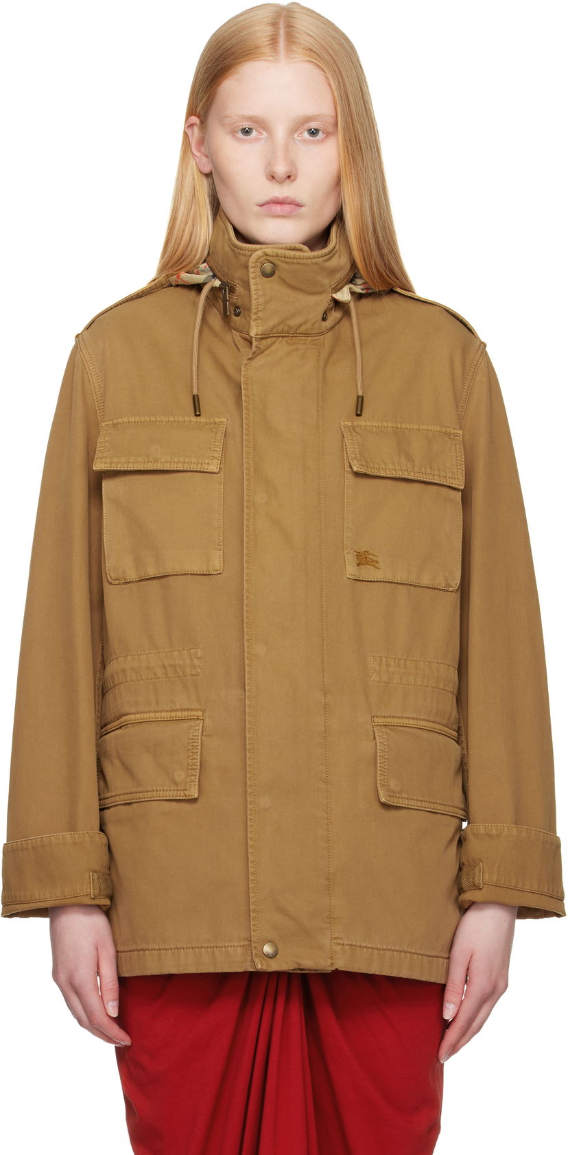 Parka Burberry Burberry Hooded Field Jacket Brun | 8106036