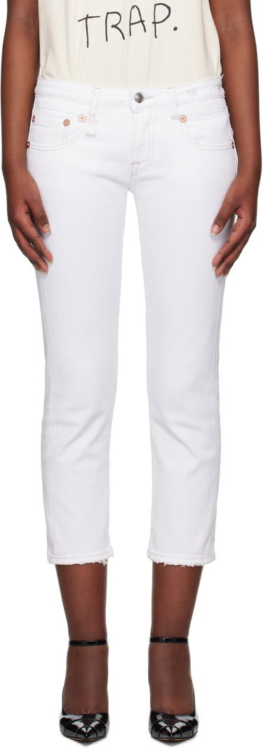 Jeans R13 R13 Boy Straight Cropped Jeans Hvid | R13W0091-895A, 0