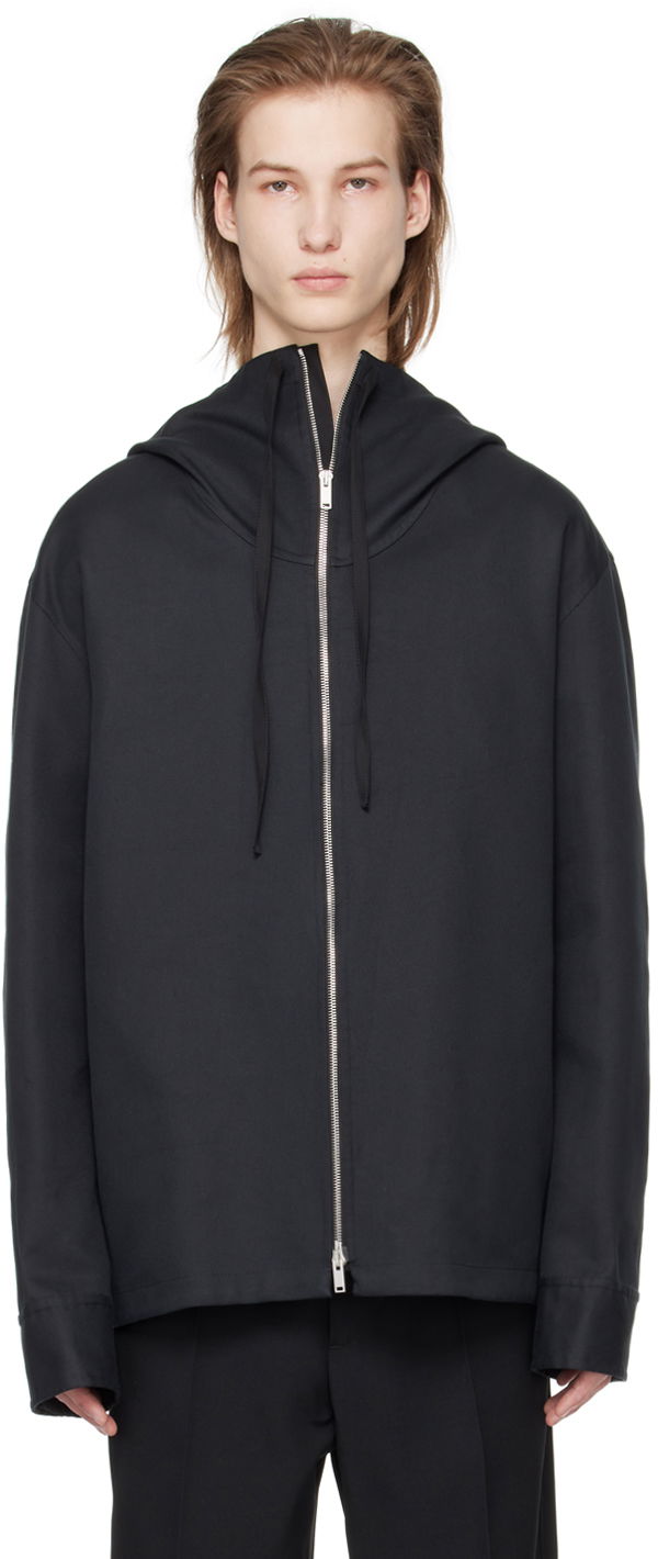 Jakke Jil Sander Hooded Jacket Sort | J23BN0102_J45216, 0