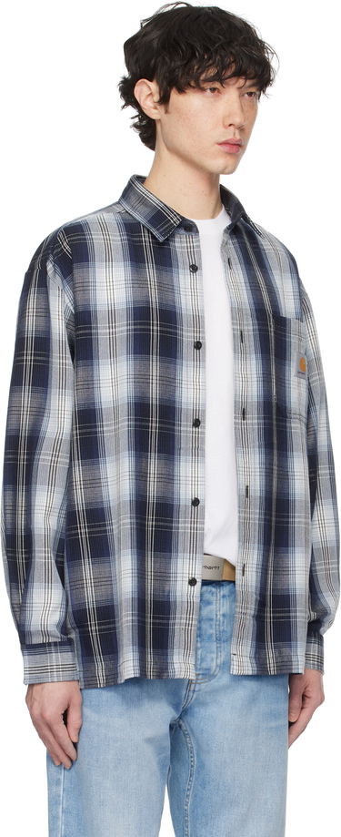 Skjorte Carhartt WIP Work In Progress Blanton Check Shirt Blå | I034379, 1