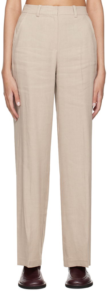 Bukser Anine Bing Kline Straight Leg Trousers Beige | A-03-3344-SDA26, 0