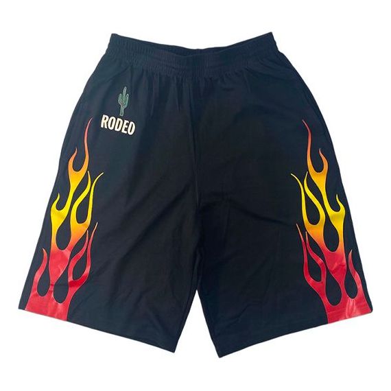 Shorts Cactus Jack by Travis Scott Travis Scott x AUGUSTA Rodeo Tour Flame Shorts Sort | TC-407