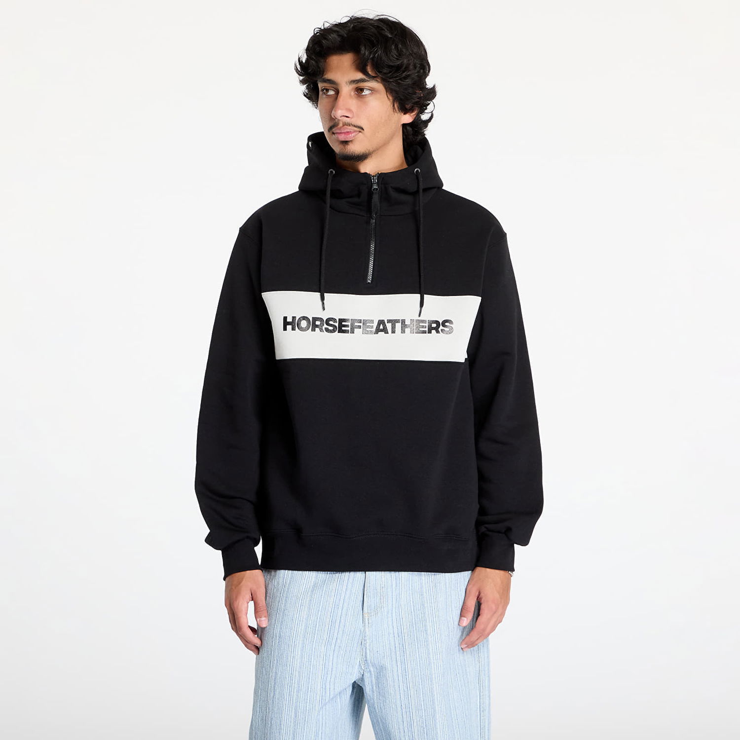 Sweatshirt Horsefeathers Fulton Sweatshirt Black M Sort | SM1354A, 0