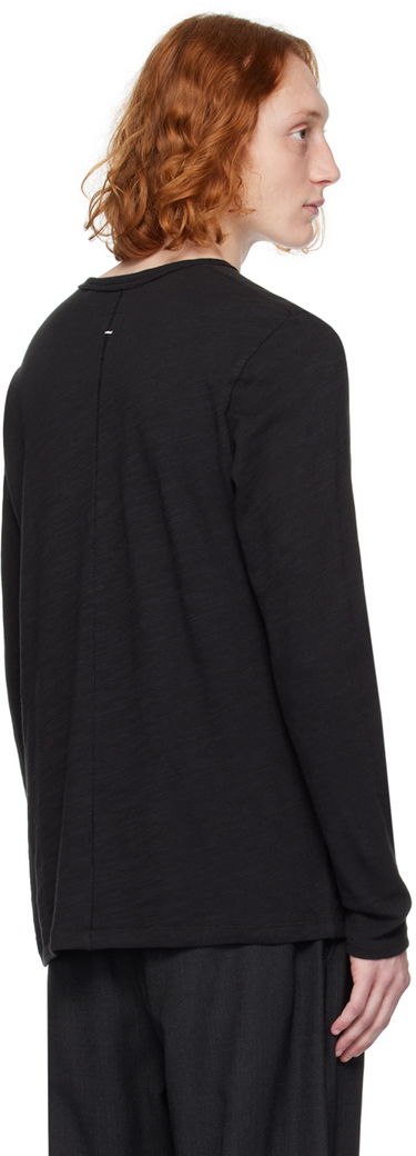 T-shirt rag & bone Rag & Bone Classic Flame Long Sleeve T-Shirt Sort | MBC20PT176JT75, 2