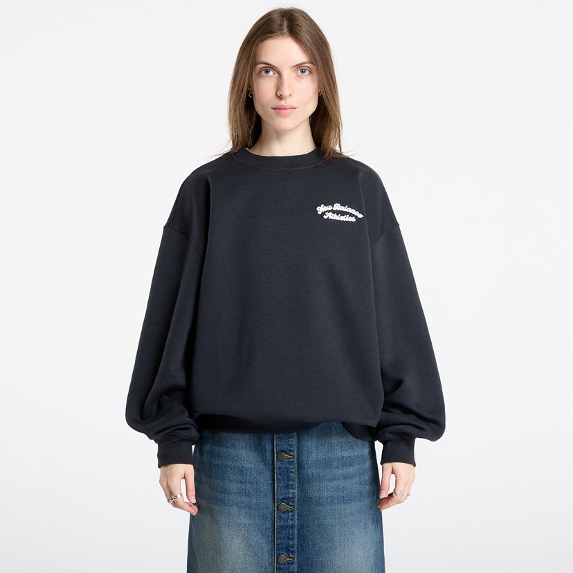 Sweatshirt New Balance Sweatshirt Linear Heritage Fleece Crew Sort | WT53516BK