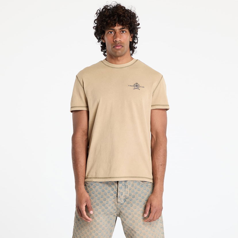 T-shirt Tommy Hilfiger Tommy Jeans Regular Small Tonal Tee Beige | DM0DM20787 ACT