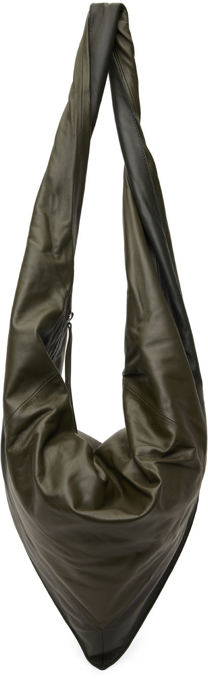 Mulepose LEMAIRE Scarf Leather Shoulder Bag Grøn | BG0078 LL0075