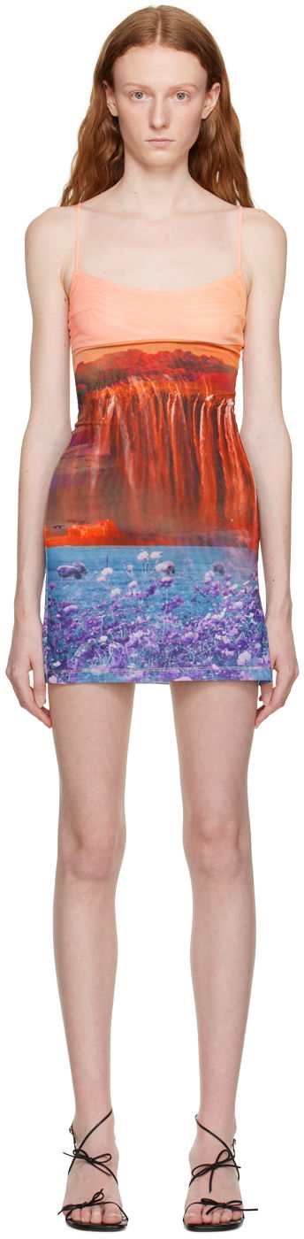 Kjole Miaou Miaou Anya Print Mini Dress Flerfarvet | 5026PM1OAS