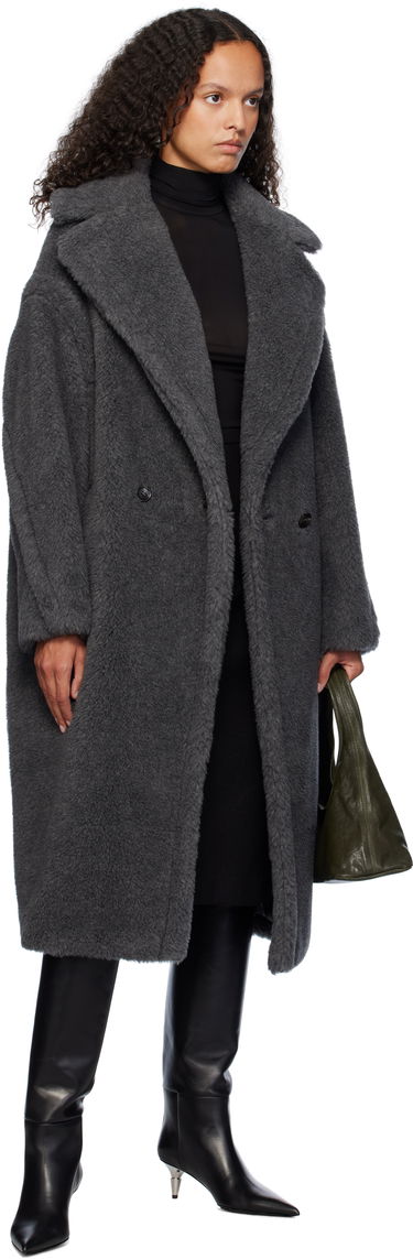 Frakker Max Mara Max Mara Teddy1 Faux-Fur Coat Grå | 2421016052600 MM10502, 3