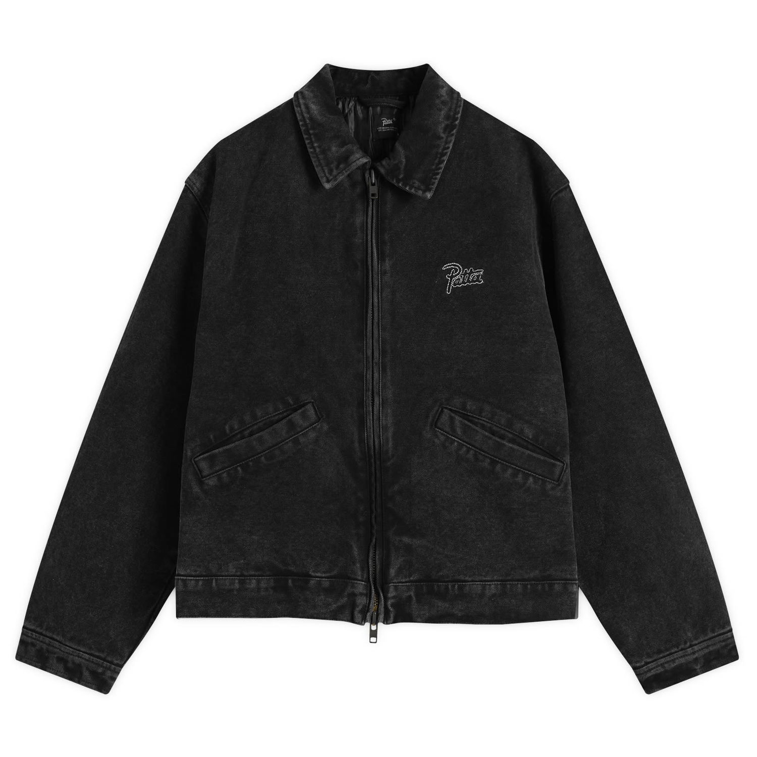 Jakke Patta Washed Canvas Jacket, Size Small Sort | POC-AW25-4000-348-0025-001, 1
