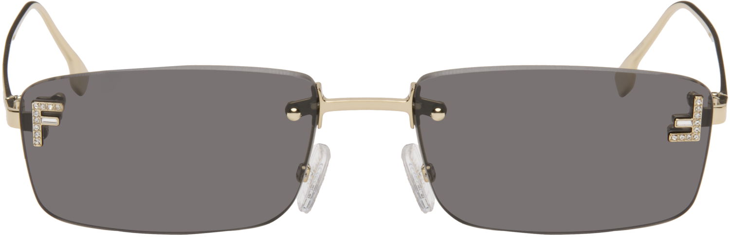 Solbriller FENDI Fendi 'Fendi First' Crystal Sunglasses Grå | FE4172USM5432A 840126860511, 0