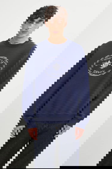 Sweatshirt Sporty & Rich Embroidered Eden Crest Sweatshirt Mørkeblå | ST07160621BL106, 0