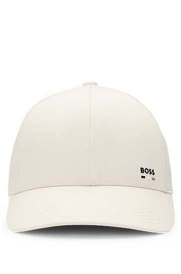 Kasket BOSS BOSS Cotton-twill Cap with Logo Trim Hvid | 50539428