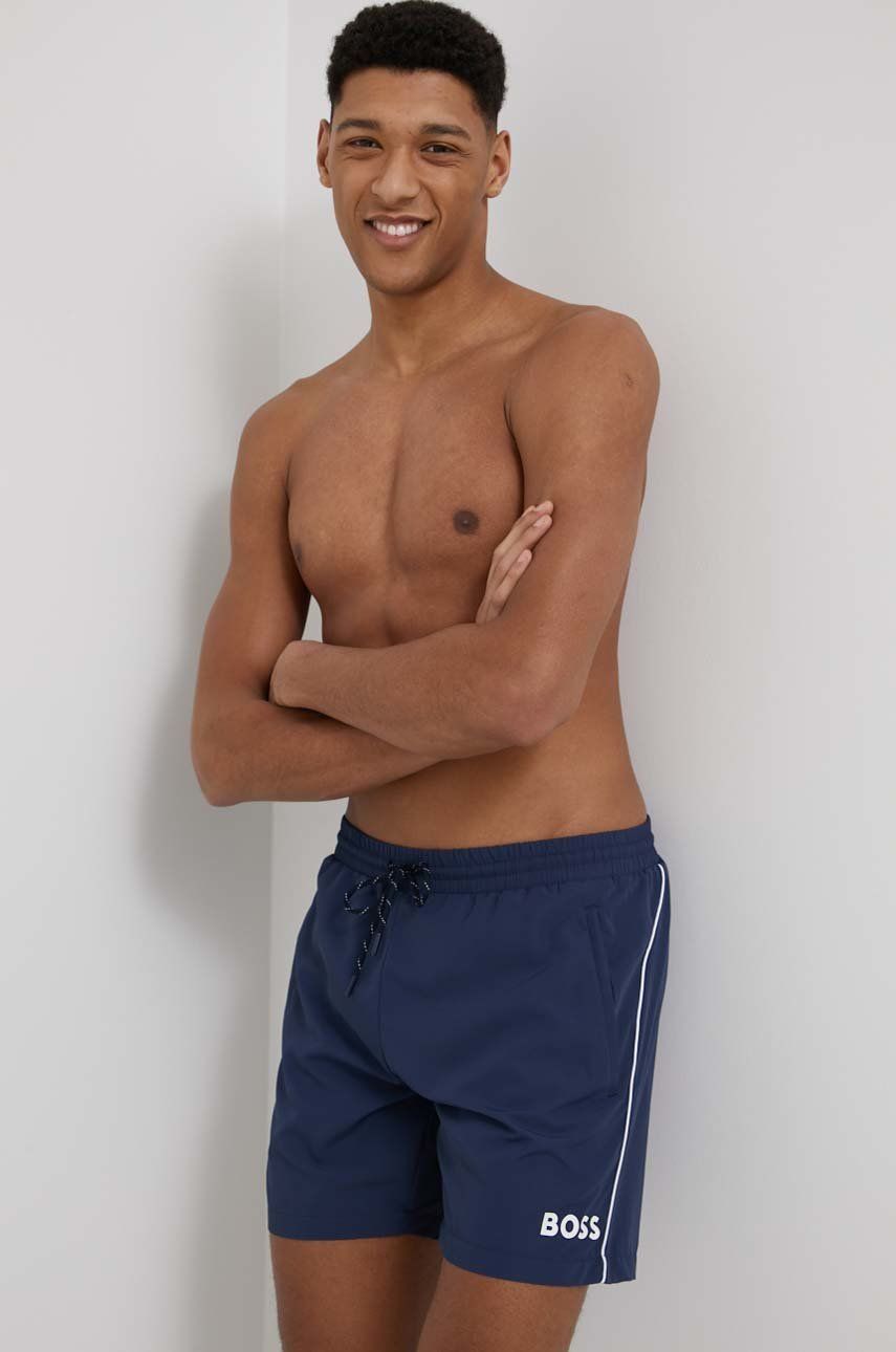 Badetøj BOSS Swim Shorts Mørkeblå | 50469607, 0