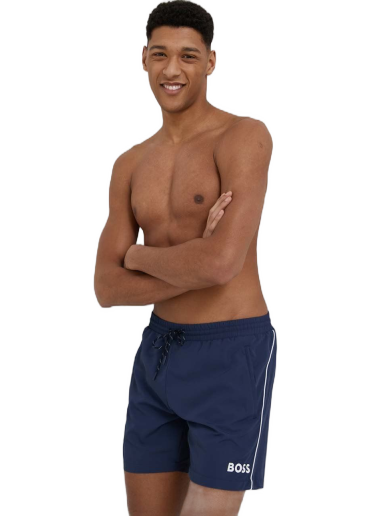 Badetøj BOSS Swim Shorts Mørkeblå | 50469607