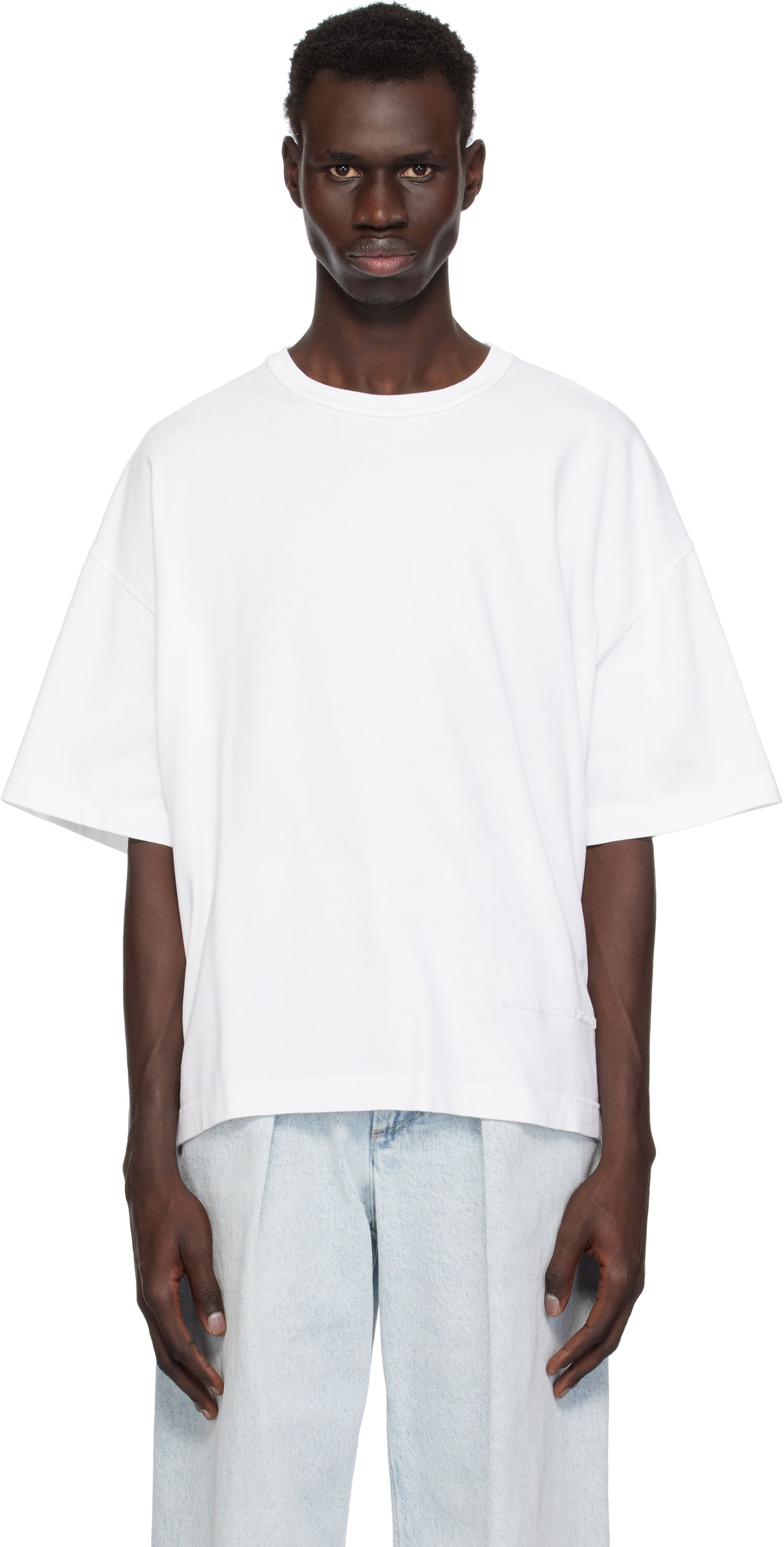 T-shirt Alexander Wang Alexander Wang Logo T-Shirt Hvid | 6CC1251075, 0