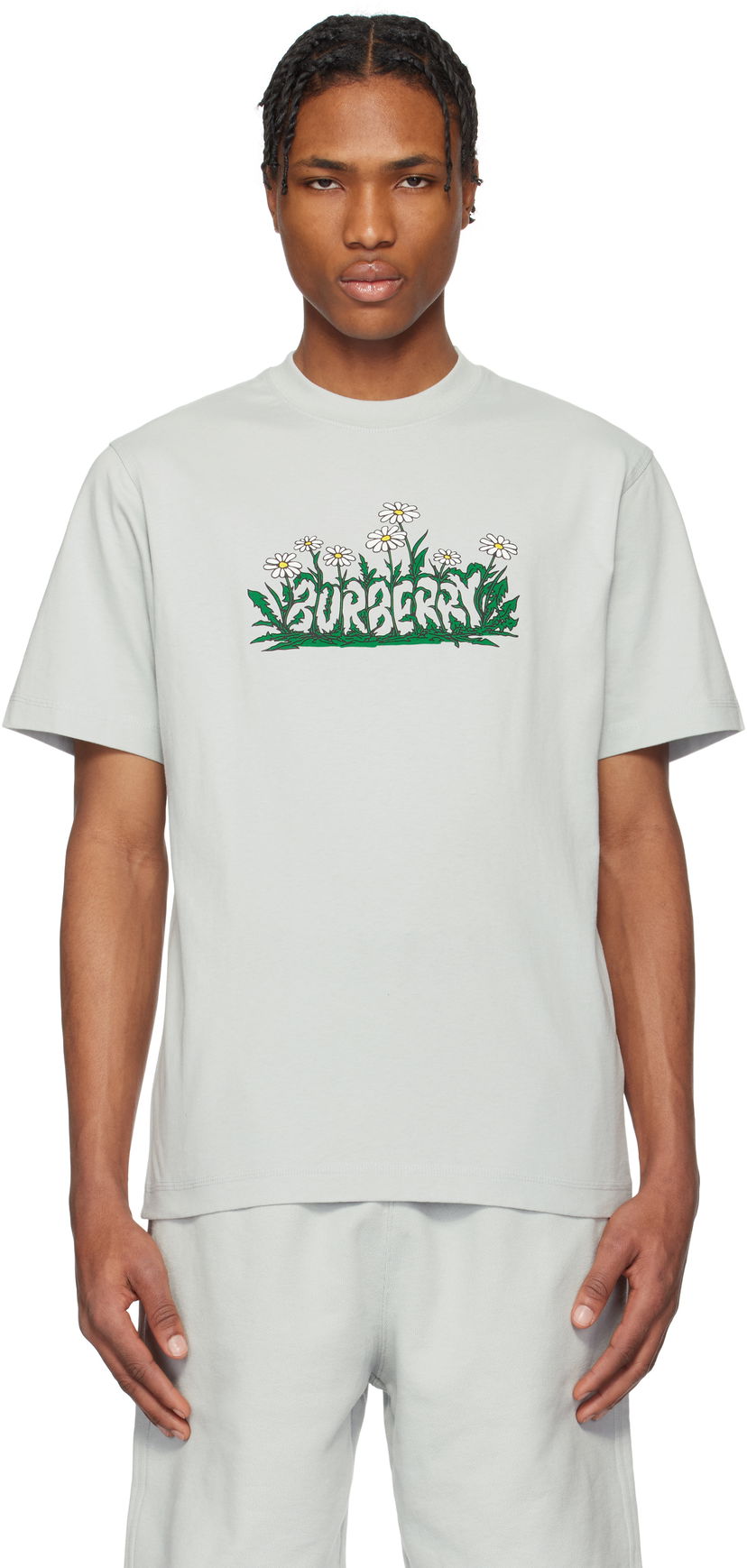 T-shirt Burberry Burberry Daisy Logo Graphic T-Shirt Grå | 8104901