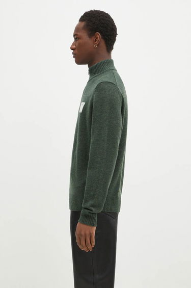 Sweater WOOD WOOD Wood Wood Blu AA CS Halfzip Lightweight Sweater Grøn | 10325502.4159, 1