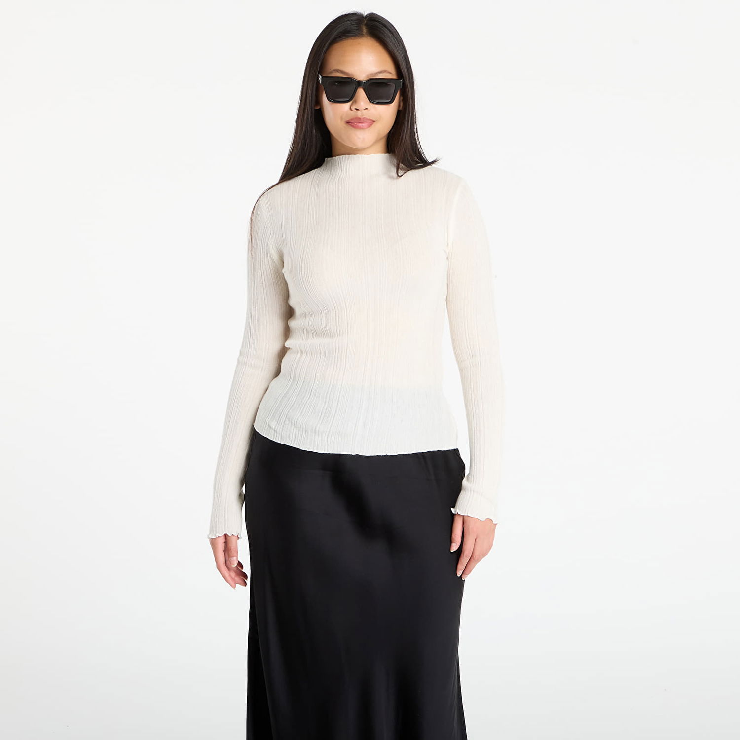 Sweater Samsoe Samsoe Samsøe Samsøe Sajose Turtleneck Sweater Hvid | F25300022_CLR000289, 0