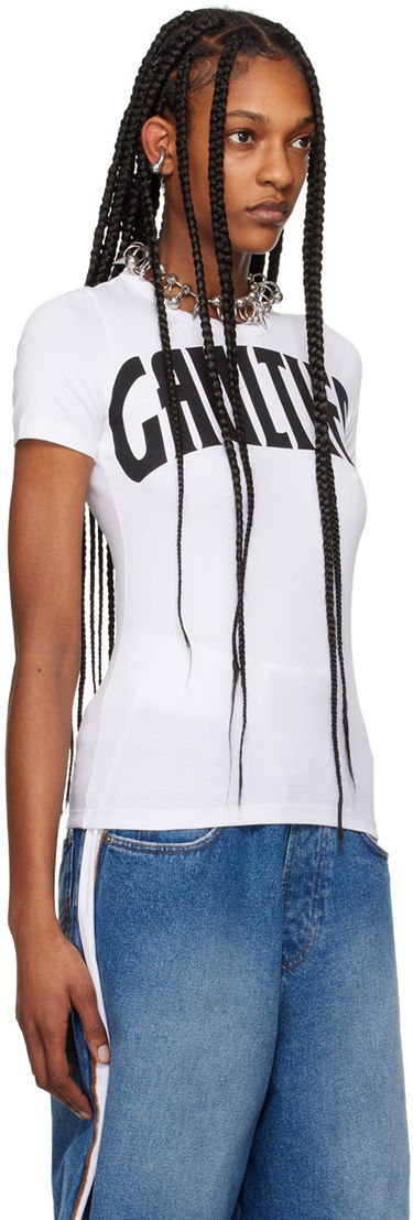 Tanktop Jean Paul Gaultier Gaultier Women's Graphic Print T-Shirt Hvid | 24/25-F-TS071I-J056-0100, 3
