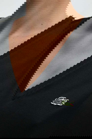 T-shirt Lacoste Lacoste V-Neck T-Shirt Sort | TF7300, 4