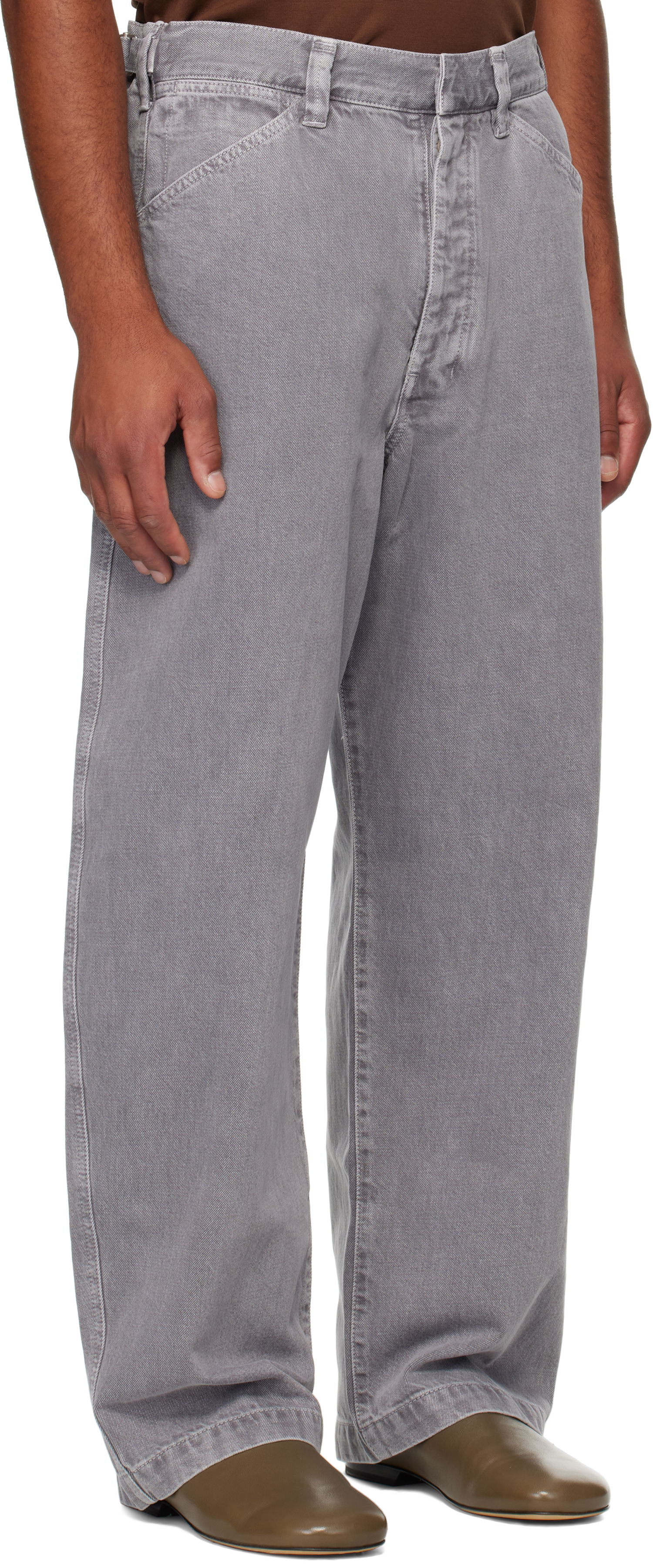 Jeans LEMAIRE Lemaire Maxi Workwear Jeans Grå | PA1244 LD1062, 1