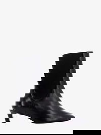 Totem Black Leather Ankle Boots
