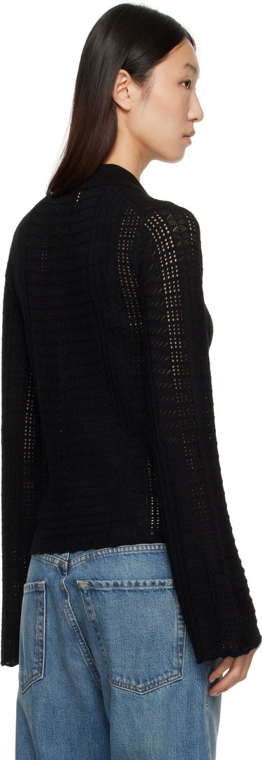 Polo skjorte Loulou de Saison Loulou de Saison Tiha Knit Polo Sort | TIHA, 2