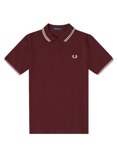 Polo skjorte Fred Perry Authentic Slim Fit Twin Tipped Polo Bourgogne | M3600-597