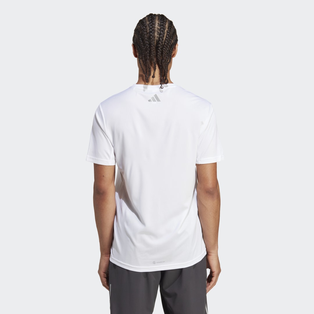 T-shirt adidas Originals Run Icons 3 Bar Logo Hvid | HR3244, 1