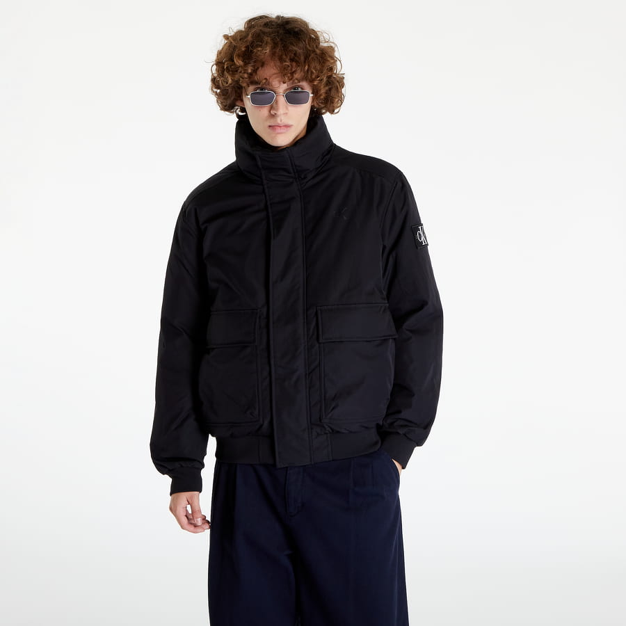 Jakke CALVIN KLEIN Non-Down Technical Bomber Jacket Sort | J30J322181 BEH, 0