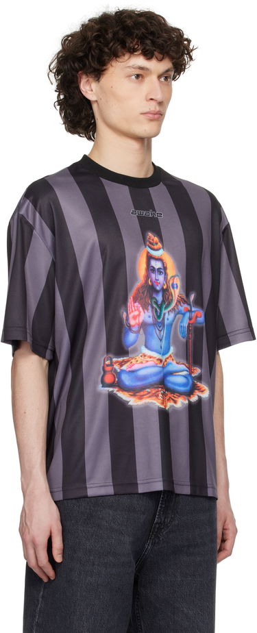 T-shirt Awake NY Awake NY Retro Soccer Jersey T-Shirt Sort | AWK-SP25-TP006, 1