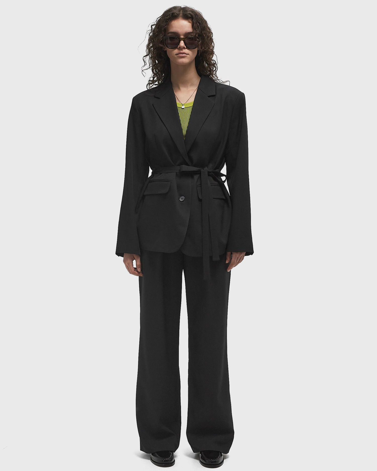 Bukser ØLÅF Tailored Casual Trousers, Size: L Sort | W200407-BLACK, 1