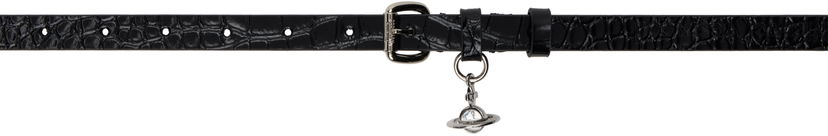 Bælter Vivienne Westwood Vivienne Westwood Mini Alex Charm Belt Sort | 8201007IW-L0098-