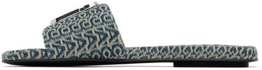 Shorts Marc Jacobs Marc Jacobs 'The J Marc Washed Monogram Denim' Slides Blå | 2P3FSA006F04, 2